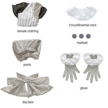 (M, B) Horror Clown Costumes for Women Halloween Cosplay Carnival Party Fancy Dress