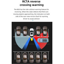 Universal Car Bsm Blind Spot Monitoring Parallel System 24GHZ Microwave Bsd Blind Spot Change Assistance