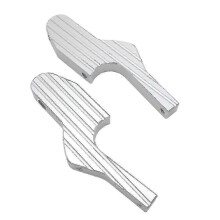 (Black) Passenger Foot Peg Extensions Extended Footpegs For Vespa Gt Gts Gtv 60 125 150 200 250 300 300ie