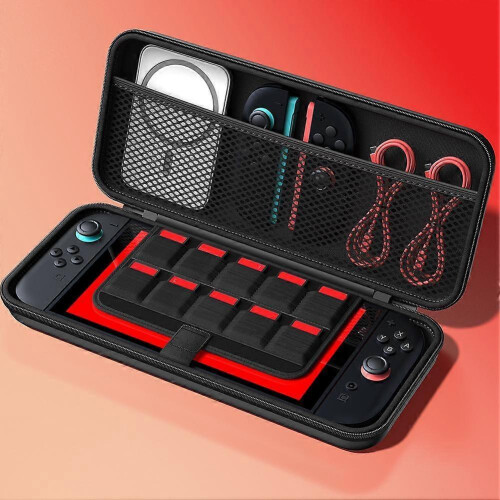 (Black) Modern Multi-functional Suitable For Switch2 Bracket Storage Bag For Switch Host Handle Base Durable