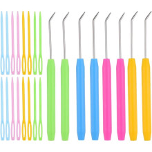 Knitting Hook Crochet Hooks Set, 8 Pcs Knitting Hooks with 16 Pcs Colorful Sewing Knitting for Knitting and Boards