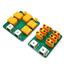 Placa de Distribuição de Energia (PDB) 300A Entrada Lateral / Entrada Superior com XT90 & XT30 para Peças de Bateria ESC de Quadcopter Drone FPV A