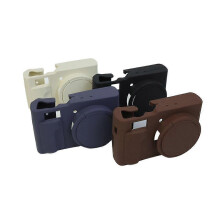(Sweet Donut Grey, Black) Suitable for Lumix Tz99 Silicone Protective Cover