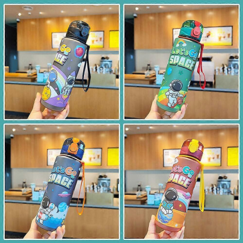 (C) Cartoon Spaceman Plastic Water Bottles