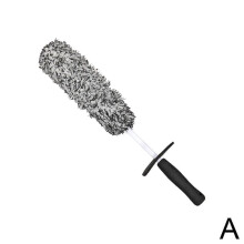 Car Wash Super Brush Microfiber Wheel Brush Non-Slip Handle Easy To Cleaning
