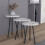 (Home Assembly Required, Coffee Tables) 3 pcs. wooden side table Mamor Mirola 4