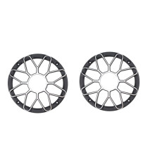 2 Cubiertas de Aluminio de 6,5 Pulgadas para Bocina de Subwoofer, Carcasa de Altavoz para Coche o Lancha Motora, Rejilla de Audio, Cubierta Protectora