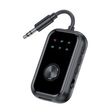 Transmisor Receptor de Audio para Coche 6.0 con Entrada AUX de 3,5 mm, Audio Inalámbrico Estéreo Hi-Fi para Avión, PC y TV
