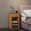 (Matt, Modern/Contemporary) Wooden bedside table Sledo drawer Maxi 4