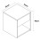 (Matt, Modern/Contemporary) Wooden bedside table drawer Sledo Mini 6