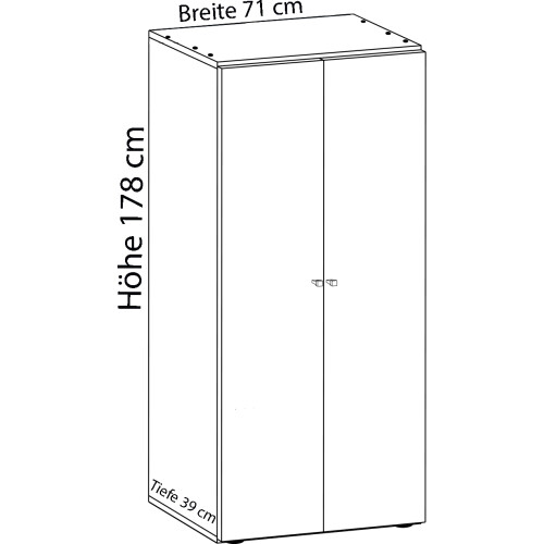 (Chipboard, Brown) Office cabinet Folder File cabinet Vandol 1