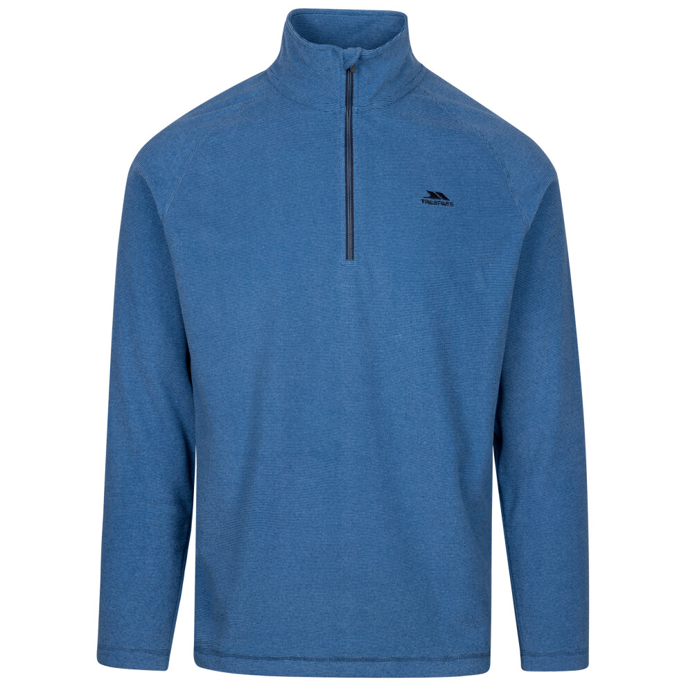 Trespass (L, Harbour ) Mens Fleece Top - Keynote Blue