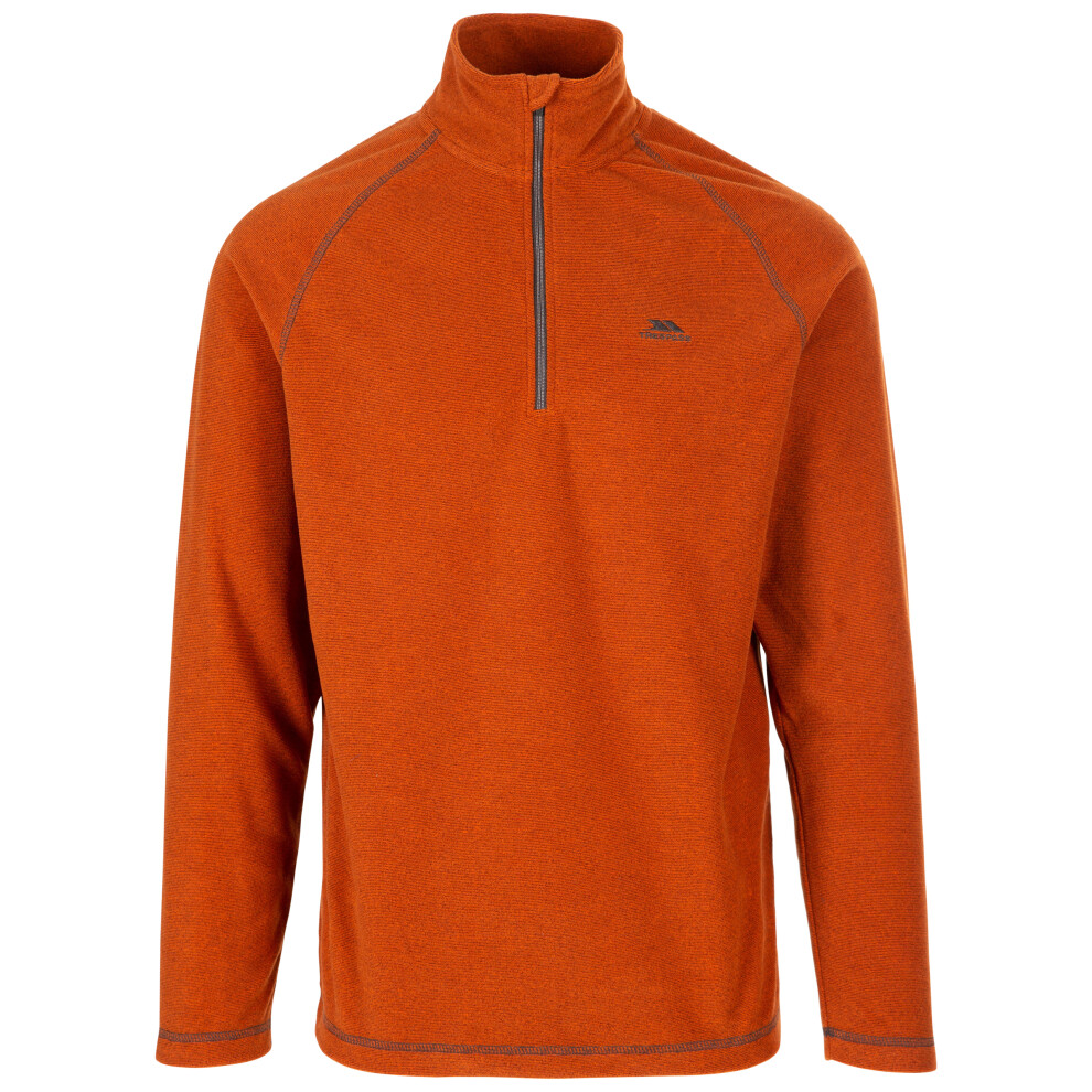 Trespass (Xs, Burnt ) Mens Fleece Top - Keynote Orange
