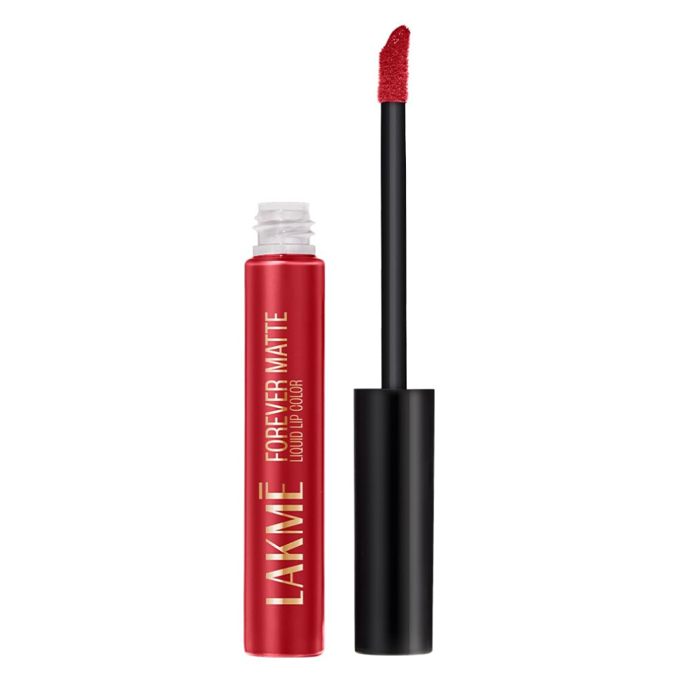 Lakm Forever Matte Liquid Lip Colour, Red Carpet, 5.6 Ml