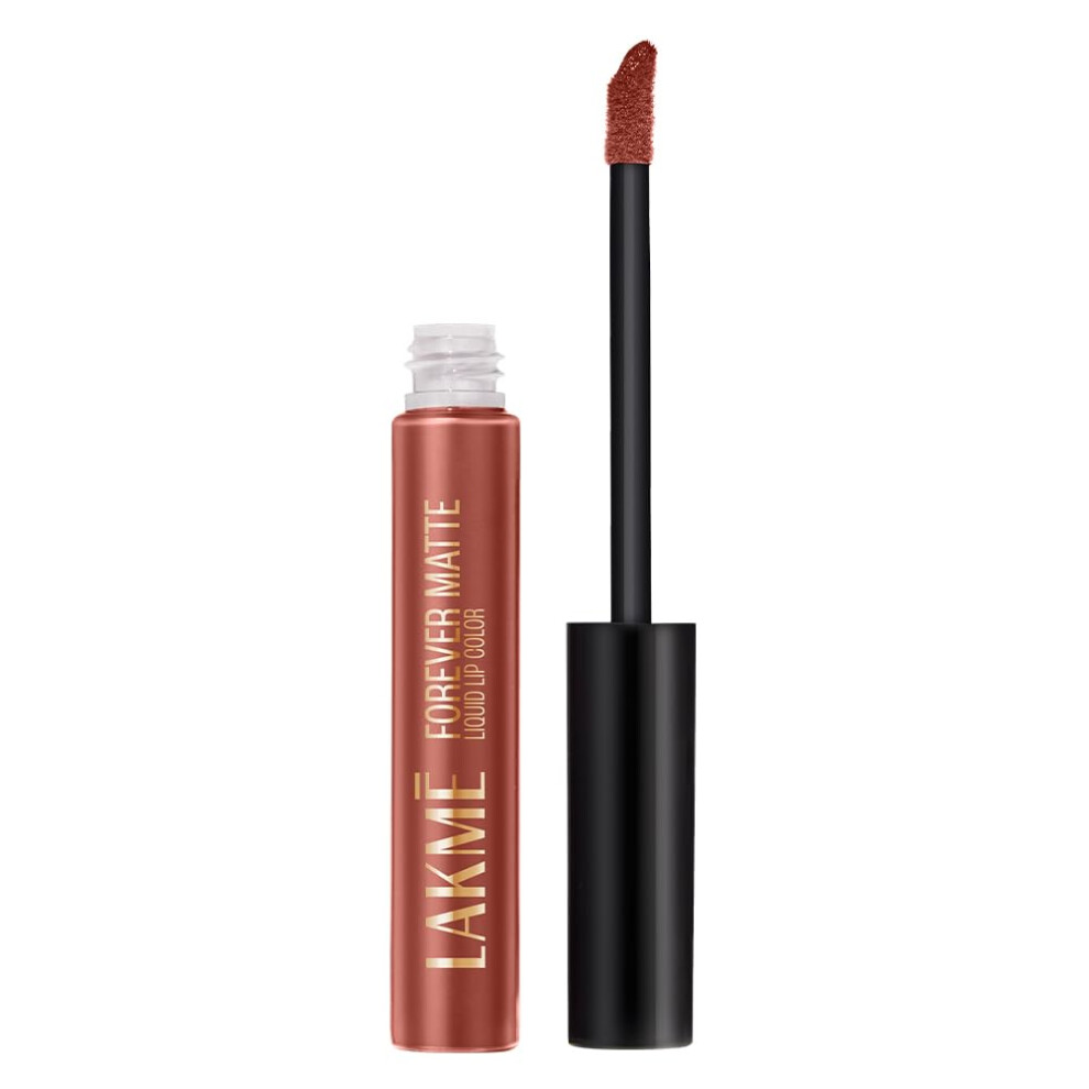 Lakm Forever Matte Liquid Lip Colour, Nude Myth, 5.6 Ml