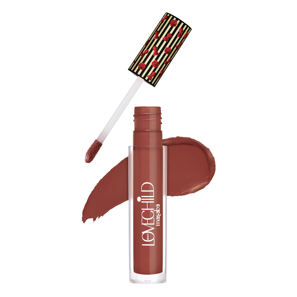 Lovechild Masaba Brown Game On! - Get Rollin - Mad Matte Liquid Lipstick, Rustic- Velvet Smooth, Non-Sticky, Hydrating & Moisturising, Lipsticks For Al