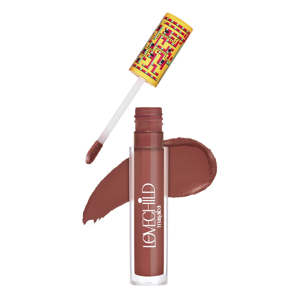 Lovechild Masaba Beige/Pink Game On! - Clear The Lane - Mad Matte Liquid Lipstick, - Velvet Smooth, Non-Sticky, Hydrating & Moisturising, Lipsticks For