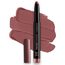 Faces Canada Ultime Pro Hd Intense Matte Lipstick + Primer - Russet (Brun), 1.4G | 9Hr Hållbarhet | Felfri Hd Matt Finish