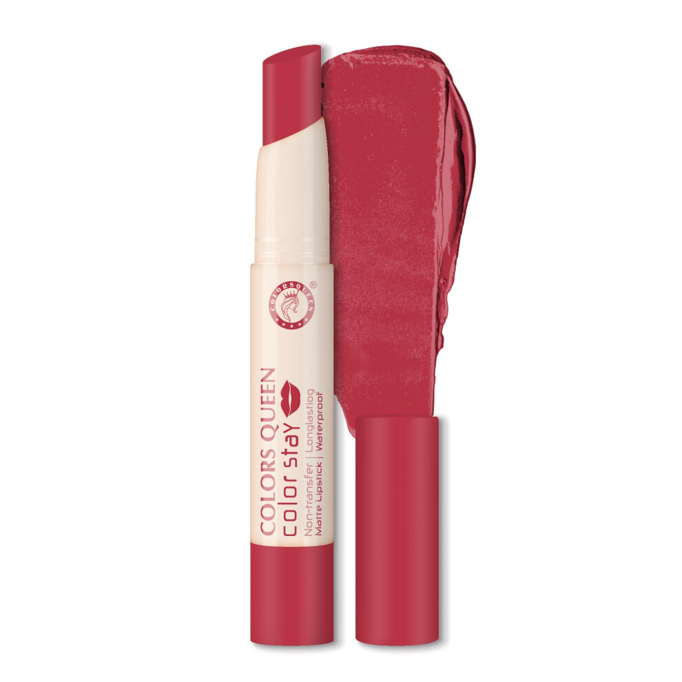 Colors Queen Color Stay Matte Lipstick | Highly Pigmented With Smooth One Swipe Application | Ultra Matte Finish | Smudge Proof & Waterproof | Long La
