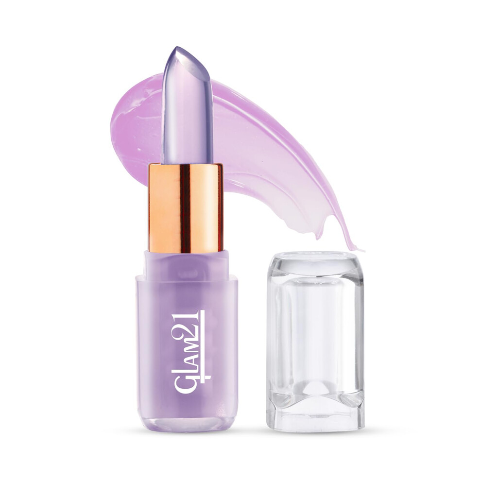 Glam 21 Jelly Pop Fruity Gel Lipstick| Moisturising | Glossy Finish | Gives A Natural Colour | Lightweight | 03- Blueberry Purple, 3.5Gm