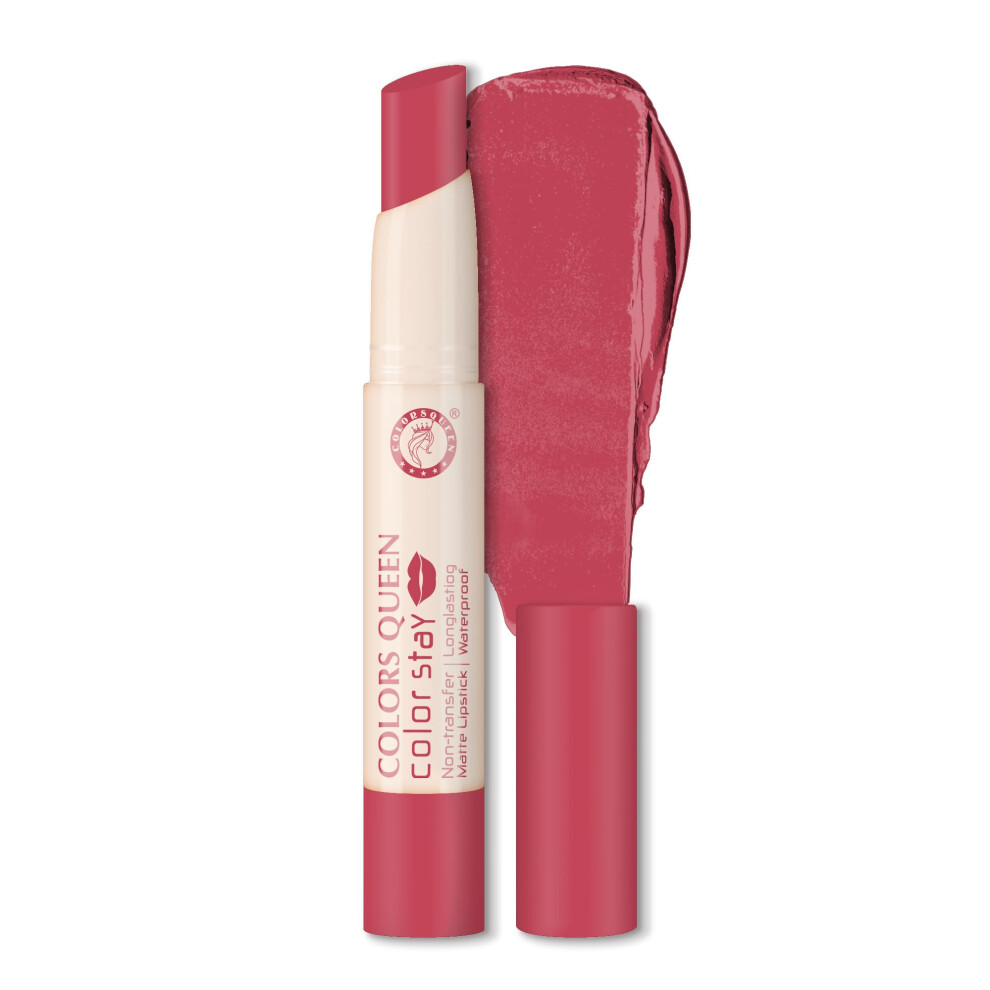 Colors Queen Color Stay Matte Lipstick | Highly Pigmented With Smooth One Swipe Application | Ultra Matte Finish | Smudge Proof & Waterproof | Long La