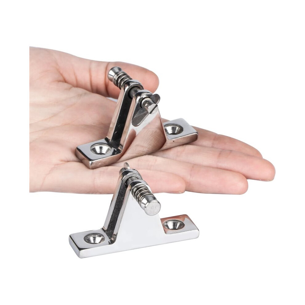 2Pcs Boat Bimini Quick Disassembly Fixed Base Marine For Top Deck Hinge Mount Fitting Marine Hardware Yacht 4711201465579