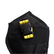 (Yellow) Heavy Work Belt Pouch Tool Pouch Multi Pockets Belt with Hammer Loop Adjustable