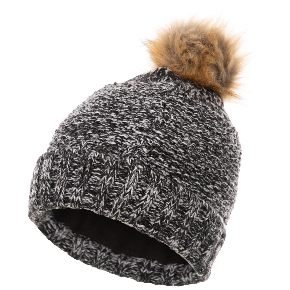 Trespass Womens Pom Pom Hat Knitted Beanie Kellisa