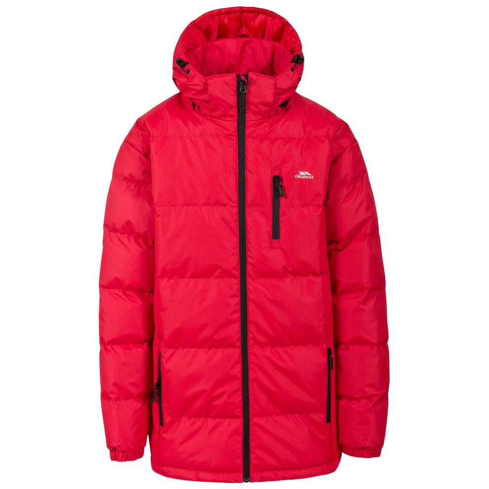 Trespass (S, ) Mens Padded Jacket Casual Winter Coat Xxs Red