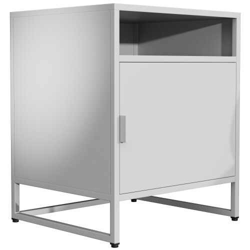 (Matt, Modern/Contemporary) Metal bedside table side table Flokas L 1