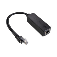 100M Type C PoE Splitter Cable 5V 3A 10/100Mbps Type C Power over Ethernet Splitter with RJ45 Port and TYPE C Port