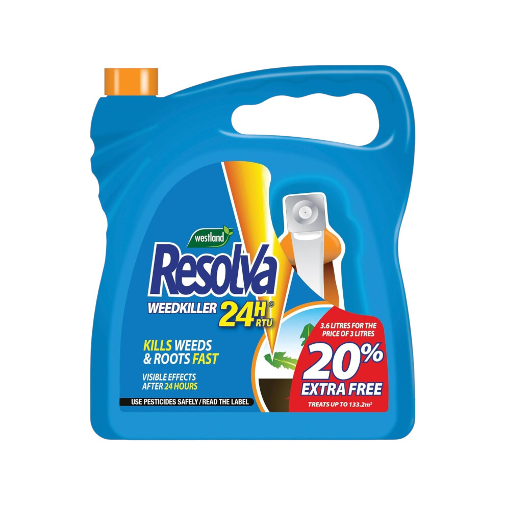 Westland Resolva 24H 3L Weedkiller +20% Extra Free
