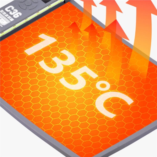 Digital Heating Screen Remover 300W Fast Heating Separator Temp Control with Detection Light for Phone Repair EU Plug