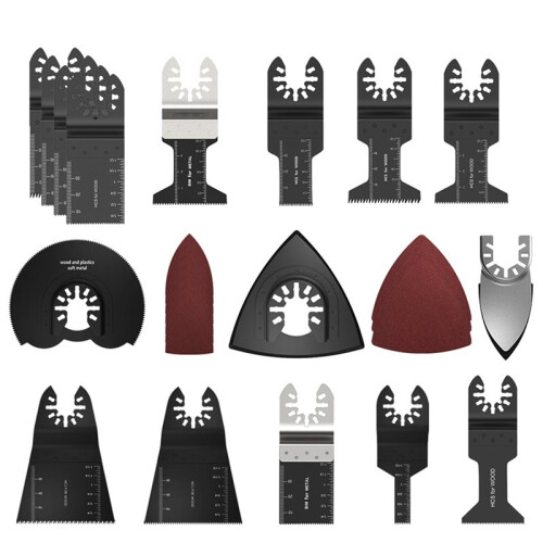 56Pcs Oscillating Multitool Blades Set for Metal, Wood & Plastic Cutting