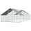 Poulailler de jardin avec structure galvanisée, bâche imperméable et grillage hexagonal 2