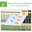 Poulailler de jardin avec structure galvanisée, bâche imperméable et grillage hexagonal 6