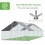 Poulailler de jardin avec structure galvanisée, bâche imperméable et grillage hexagonal 7