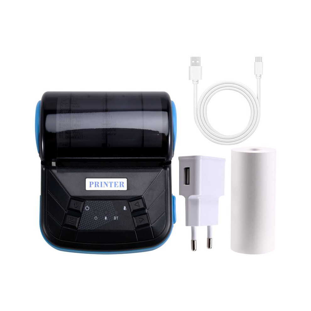 80Mm Thermal Printer Exquisite Design Portable Inkless Printer For Android, Ios, Windows Eu Plug 6031925062617