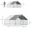 Poulailler de jardin avec structure galvanisée, bâche imperméable et grillage hexagonal 5
