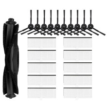 Pour les Accessoires de L'Aspirateur Robot Auto-Nettoyant pour Ultenic T10 : Brosse Principale, Brosse Latérale, Filtre HEPA (21 Pièces)