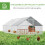 Poulailler de jardin avec structure galvanisée, bâche imperméable et grillage hexagonal 7