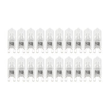 20 Stuks G9 Halogeenlampen, 60W Heldere Halogeenlampen Dimbaar, Warm Wit 2800K voor Kroonluchters, Hangers, Landschapsverlichting