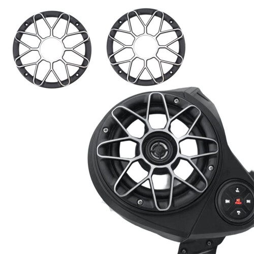 2 Peças de Capa Protetora de Alumínio para Subwoofer de 6,5 Polegadas, para  A Motor ou Carro. 1