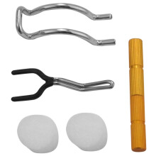 2X 14-in-1 Airbrush Cleaning Kit Cleaner Set with Glass Pot, Stainless Steel Holder, Needle and Brush Accessories