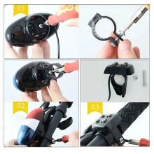 Bike Horn - Enhanced Safety with LED Lights & Multiple Siren Sounds for All Bikes