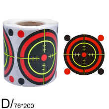 (Style 2 200pcs) 3 inch Shooting Splatter Target Stickers Adhesive Reactive Targets Paper Roll