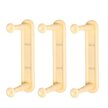 Telescopic Clothes Rack Receiver Wall-Mounted Clothes Rack Storage Artifact Non-Punching Telescopic Storage Rack Yellow