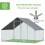 Poulailler de jardin avec structure galvanisée, bâche imperméable et grillage hexagonal 8