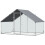 Poulailler de jardin avec structure galvanisée, bâche imperméable et grillage hexagonal 2