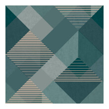 Superfresco Easy Kaleidoscope Geometric Emerald Wallpaper